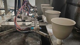 花盆专用6轴喷漆设备