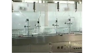 陶瓷杯类型三轴联动环形喷釉线