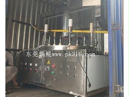 东莞大岭山铁圈转盘自动喷漆机顺利出货！