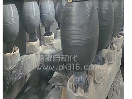 水泥花盆六轴喷涂设备