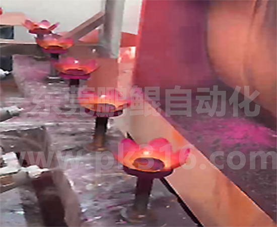 五金莲花灯罩喷漆设备