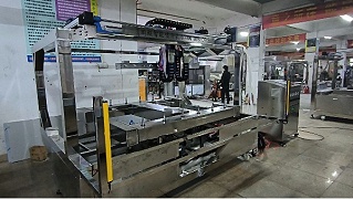 塑胶配件八轴自动喷胶设备