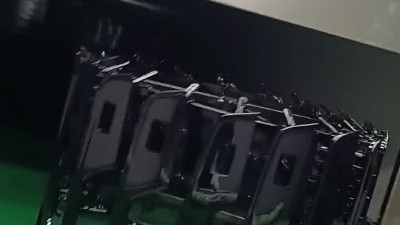 汽车配件6轴喷烤流水线