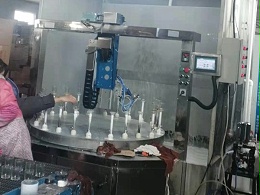 蜡烛杯转盘喷漆机