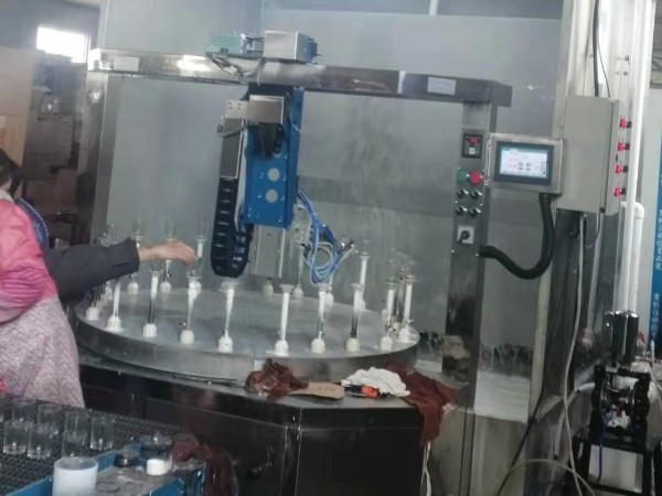 蜡烛杯转盘喷漆机