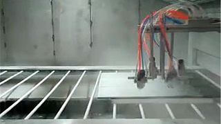 8枪双轴高产能往复喷漆线