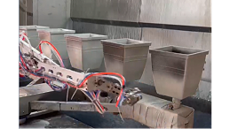 花盆双色撒点喷漆烘烤流水线