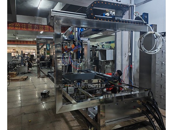 吉他防爆光栅8轴静电喷漆设备