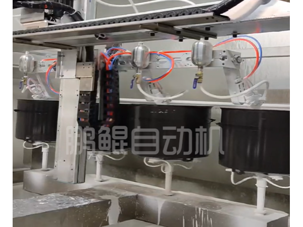 五金茶桶6-8轴喷釉设备