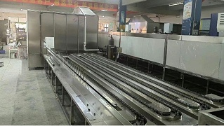 巴基斯坦玻璃杯两涂两烤喷烤流水线