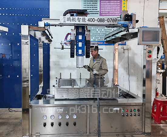 异形高脚杯智能喷漆设备