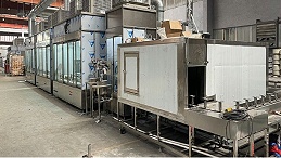 锅具涂层散点釉追踪喷烤流水线