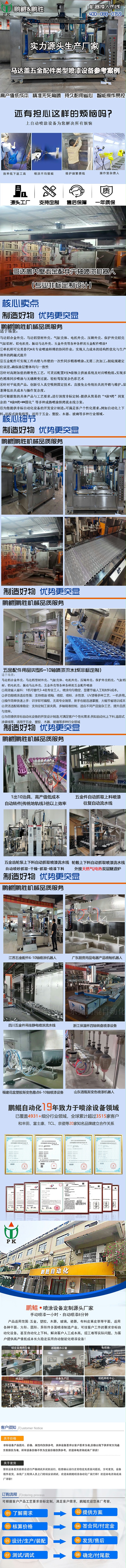马达盖内壁五金配件六轴喷漆机器人