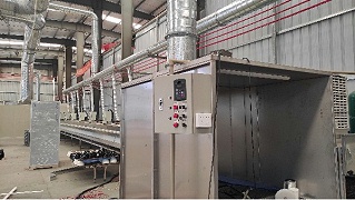 水壶类型五金配件六轴喷烤流水线