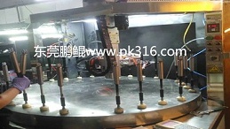 衣柜拉环六等分四工位转盘喷涂机