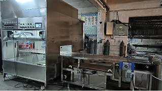 燃气盖自动喷釉流水线