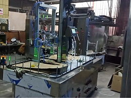 小型带顶机构环喷漆流水线