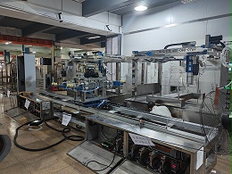 五金件自动抓取喷烤流水线