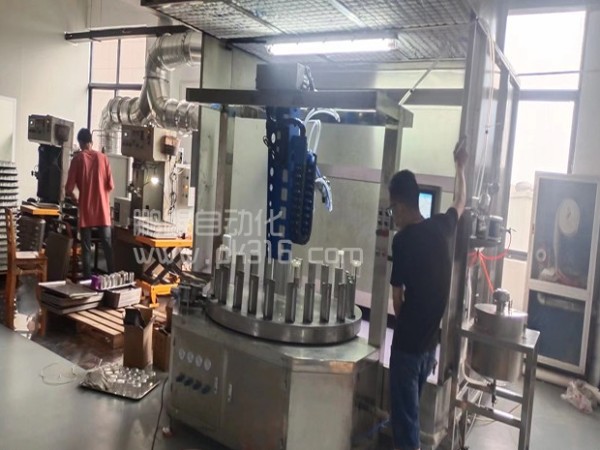 蜡烛杯圆盘转盘喷漆机