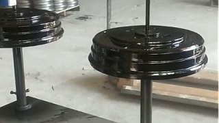 轮毅专用类型两工位三轴智能喷涂设备