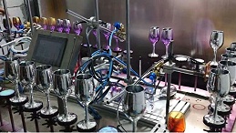 玻璃杯类型渐变色小型喷漆流水线