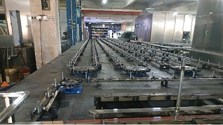 躲避球地轨式全自动喷漆流水线