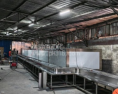 165米玻璃杯喷烤流水线