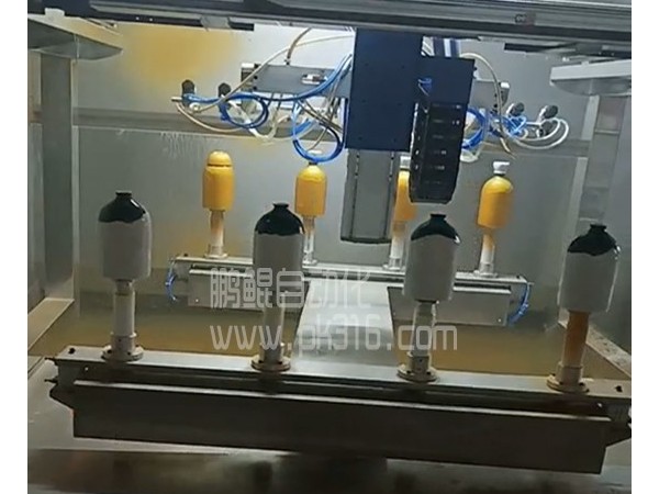 酒瓶渐变色六轴喷漆设备