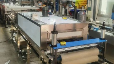 钢条自动卷料喷烤流水线
