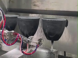 花盆散点六轴喷漆设备