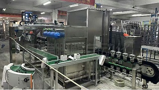 汽车五金配件喷粉自动抓取烘烤流水线