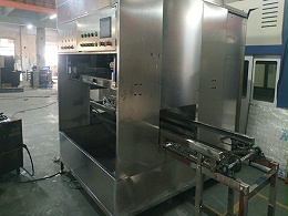 燃气防护盖双轴四枪往复喷釉设备