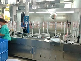 ​卷发直发器四轴追踪喷漆流水线