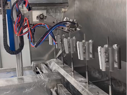 揭阳电风筒8轴喷漆流水线