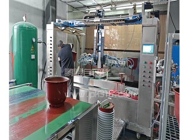 花盆渐变色六轴喷漆设备