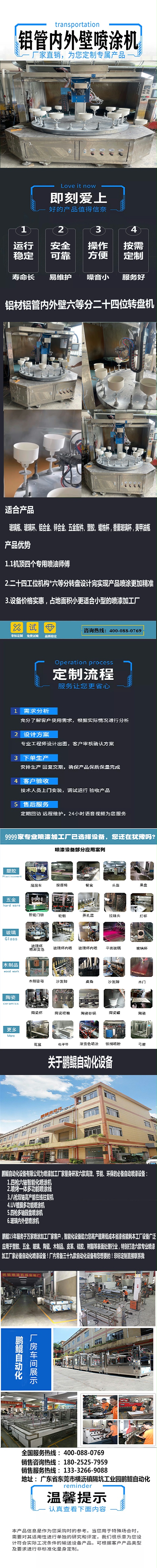 铝材铝管内外壁六等分二十四位转盘机