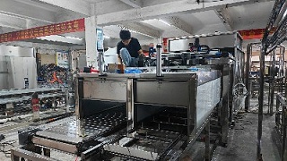 铜棒自动抓取配喷烤炉流水线