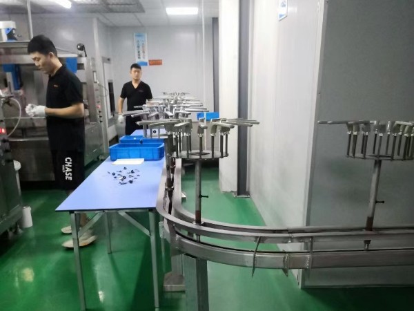 门锁五金件6轴喷烤流水线