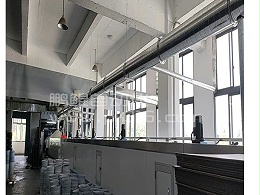 塑胶花盆六轴喷烤流水线