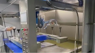 五金配件8轴机自动喷漆流水线