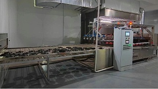 铝轮毂外壳12工位六轴自动抓取涂装生产线