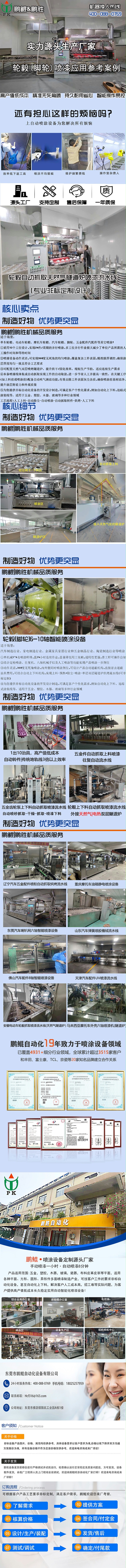 轮毅自动抓取喷漆流水线