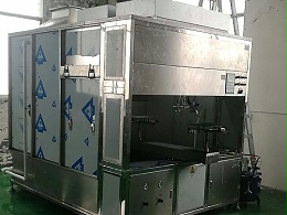 塑胶配件双盘往复喷柜一体设备