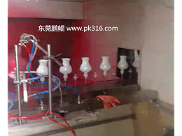 陶瓷瓶自动喷涂机的流程操作！