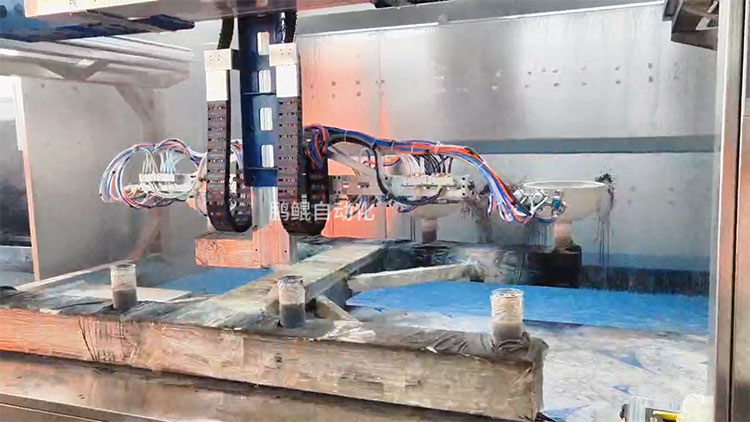 花盆专用6轴喷漆设备 花盆专用6轴喷漆设备