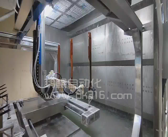 乐器专用8轴静电喷涂设备