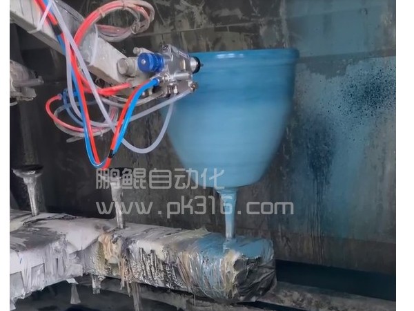 花盆散点渐变色六轴喷漆设备