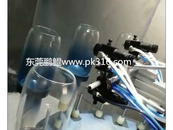 渐变双色玻璃杯自动喷漆设备