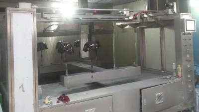 防爆头盔六轴联动喷涂设备