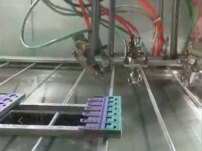 计算机外壳渐变色喷涂线